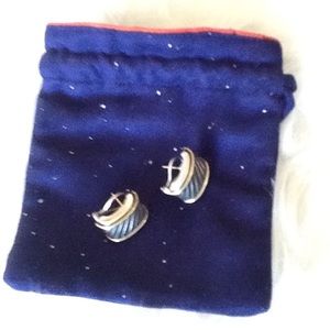 David Yurman cigar band earrings